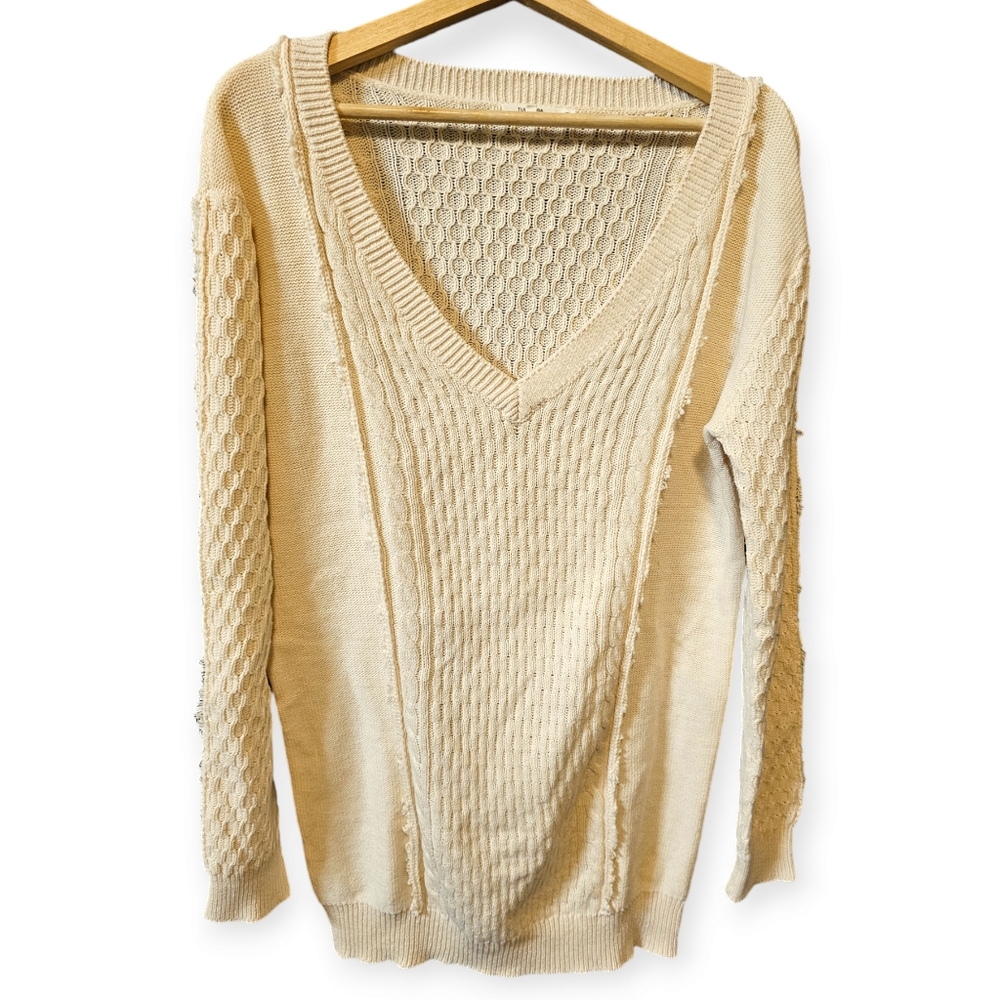 Tularosa from Revolve Cable Knit V Neck Sweater Dress